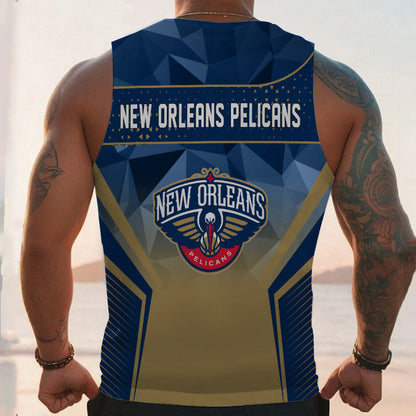 LIMITED EDITION - NEW CUSTOMIZED NBA30 NO NEW ORLEANS PELICANS UNISEX TANK TOP