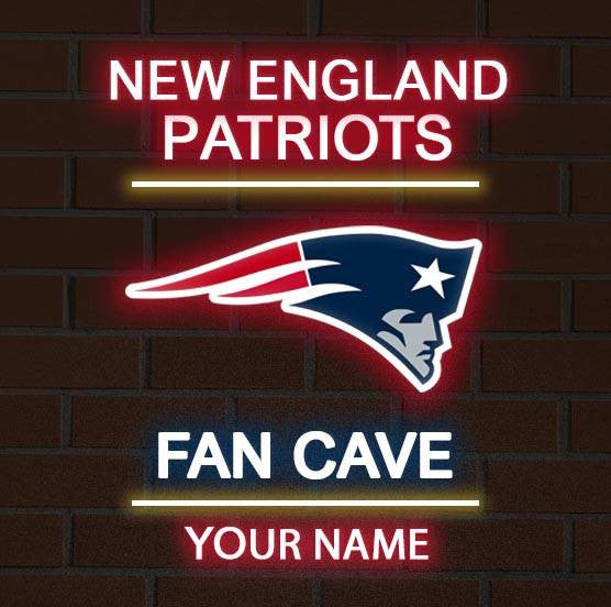 LIMITED EDITION - NEW CUSTOMIZED NFL27 NEP NEW ENGLAND PATRIOTS LED LIGHT WALL DECOR