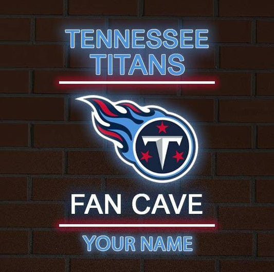 LIMITED EDITION - NEW CUSTOMIZED NFL31 TST TENNESSEE TITANS LED LIGHT WALL DECOR