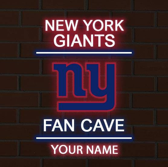 LIMITED EDITION - NEW CUSTOMIZED NFL32 NYG NEW YORK GIANTS LED LIGHT WALL DECOR