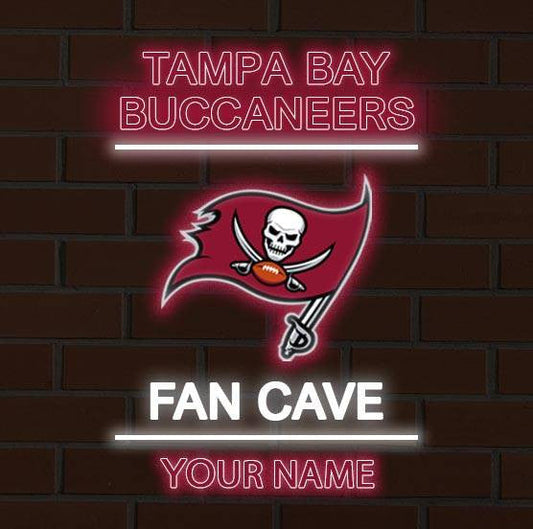 LIMITED EDITION - NEW CUSTOMIZED NFL10 TBB TAMPA BAY BUCCANEERS LED LIGHT WALL DECOR