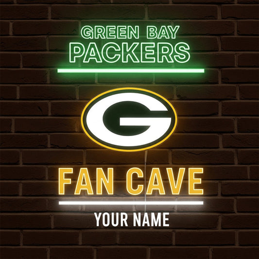 LIMITED EDITION - NEW CUSTOMIZED NFL08 GBP GREEN BAY PACKERS LED LIGHT WALL DECOR