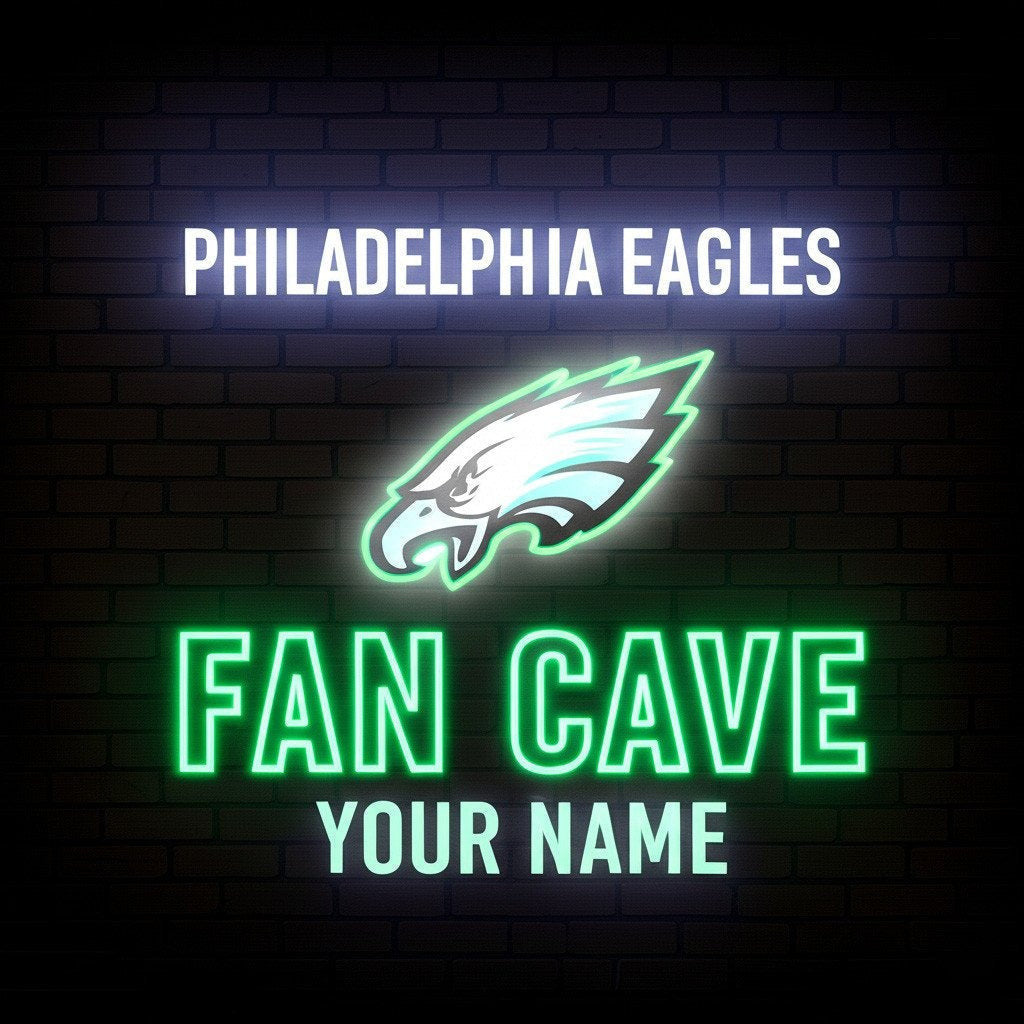 LIMITED EDITION - NEW CUSTOMIZED NFL02 PPE PHILADELPHIA EAGLES LED LIGHT WALL DECOR