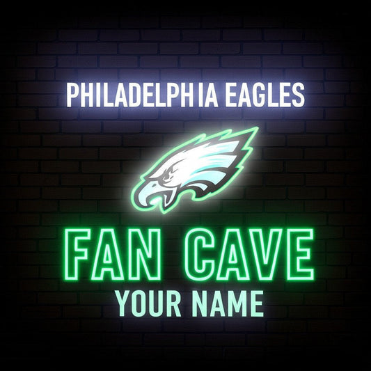LIMITED EDITION - NEW CUSTOMIZED NFL02 PPE PHILADELPHIA EAGLES LED LIGHT WALL DECOR