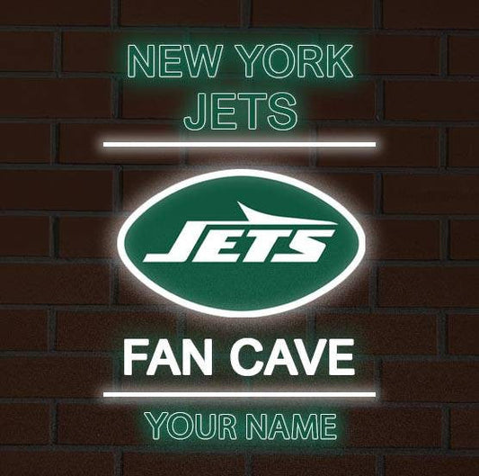 LIMITED EDITION - NEW CUSTOMIZED NFL25 NYJ NEW YORK JETS LED LIGHT WALL DECOR