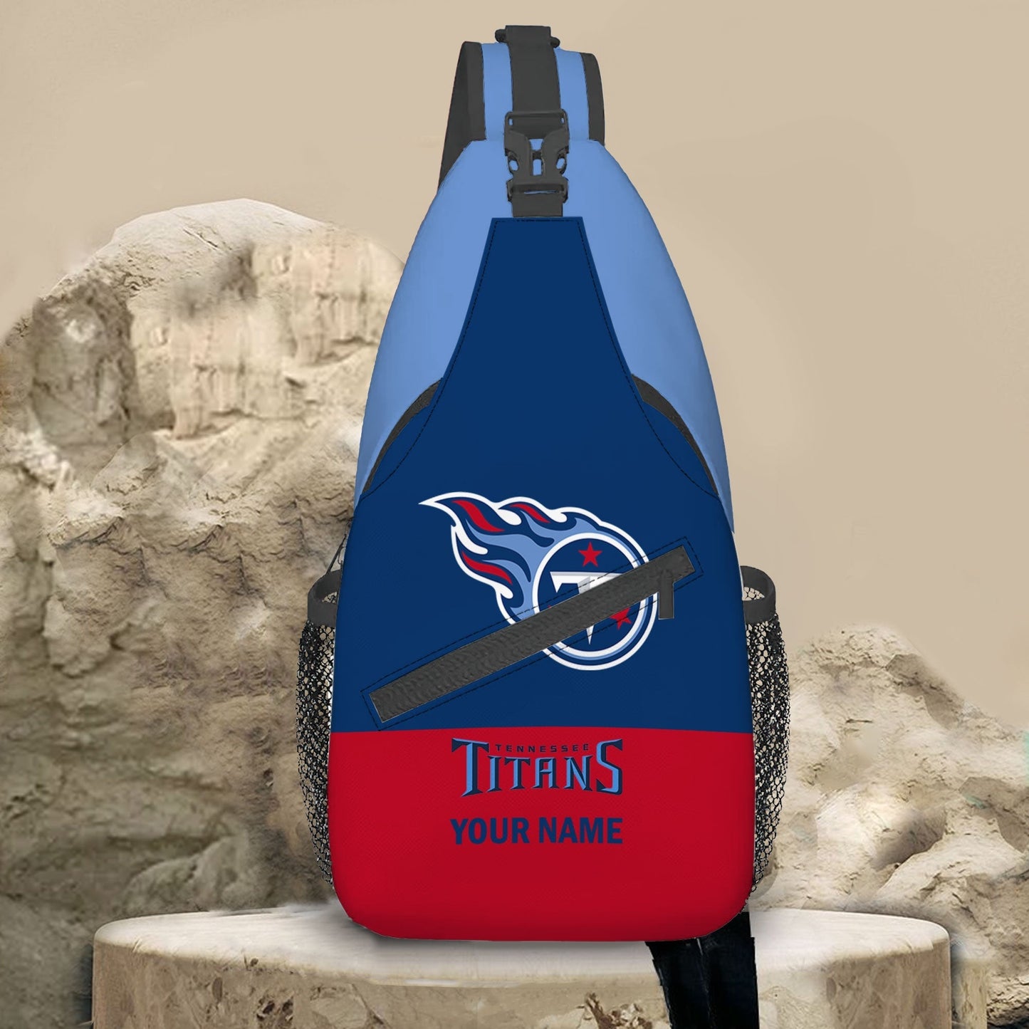 LIMITED EDITION - NEW CUSTOMIZED NFL31 TST TENNESSEE TITANS SLING BAG