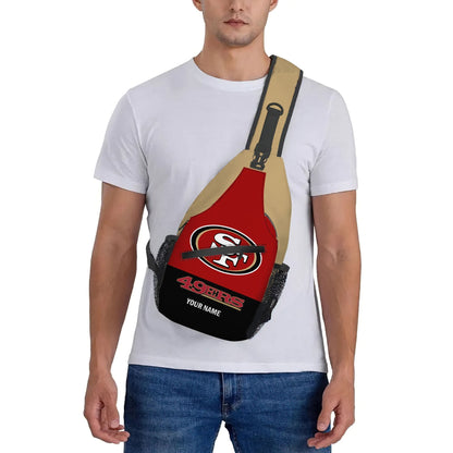 LIMITED EDITION - NEW CUSTOMIZED NFL11 SF49 SAN FRANCISCO 49ERS SLING BAG