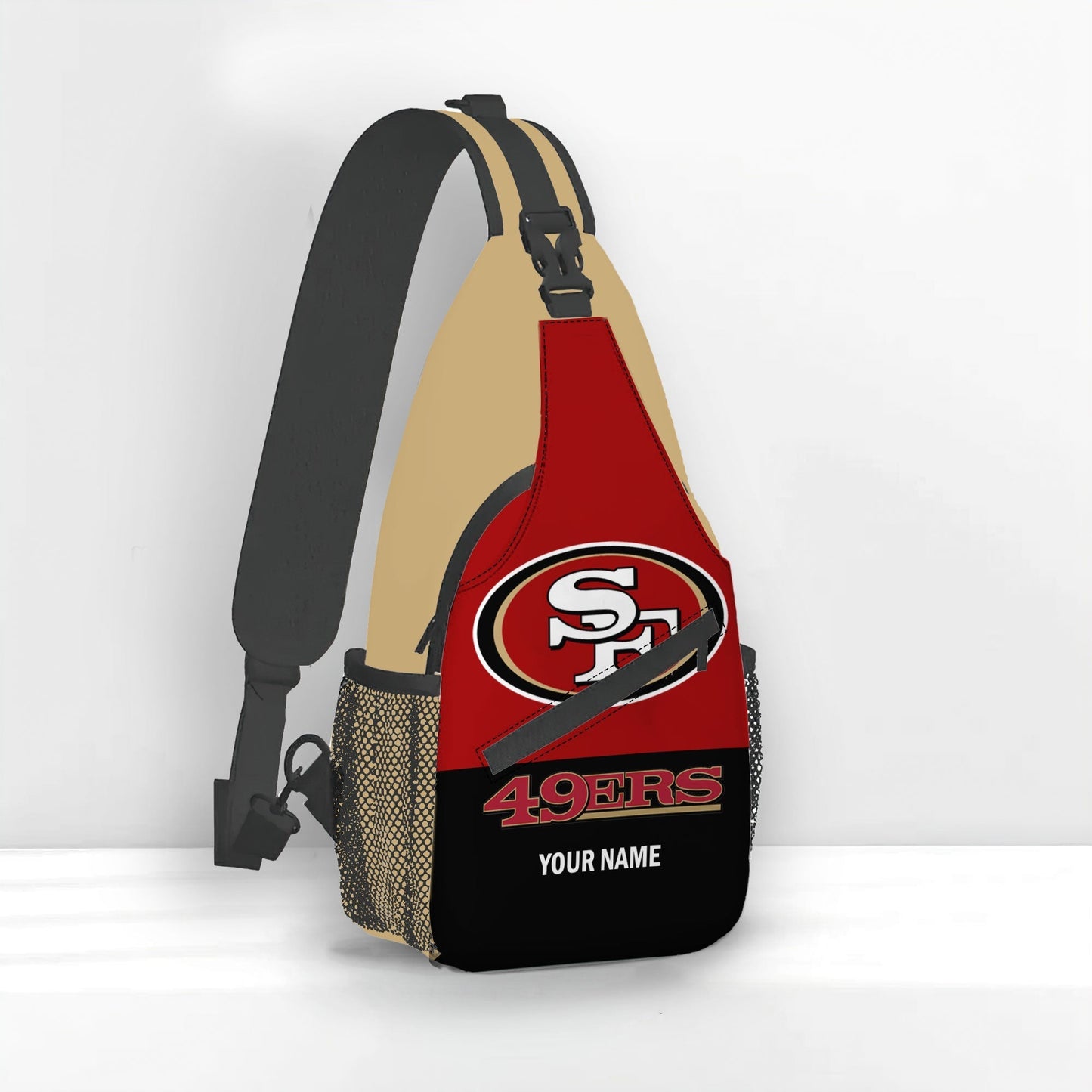 LIMITED EDITION - NEW CUSTOMIZED NFL11 SF49 SAN FRANCISCO 49ERS SLING BAG