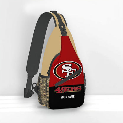 LIMITED EDITION - NEW CUSTOMIZED NFL11 SF49 SAN FRANCISCO 49ERS SLING BAG