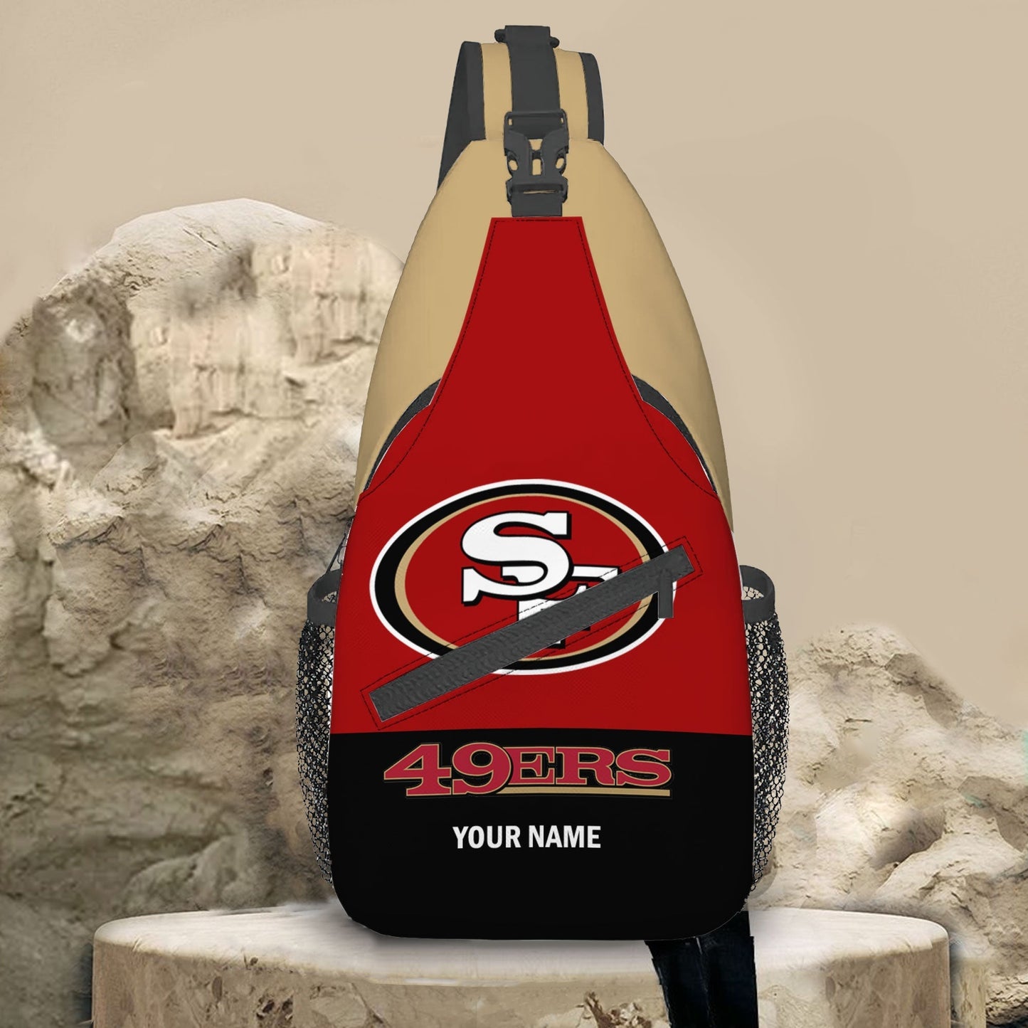 LIMITED EDITION - NEW CUSTOMIZED NFL11 SF49 SAN FRANCISCO 49ERS SLING BAG