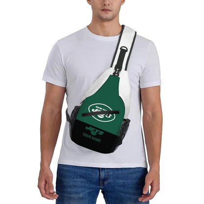 LIMITED EDITION - NEW CUSTOMIZED NFL25 NYJ NEW YORK JETS SLING BAG