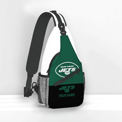 LIMITED EDITION - NEW CUSTOMIZED NFL25 NYJ NEW YORK JETS SLING BAG
