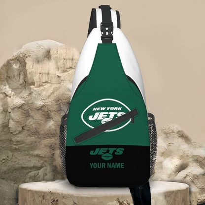 LIMITED EDITION - NEW CUSTOMIZED NFL25 NYJ NEW YORK JETS SLING BAG