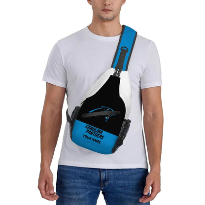 LIMITED EDITION - NEW CUSTOMIZED NFL23 CLP CAROLINA PANTHERS SLING BAG