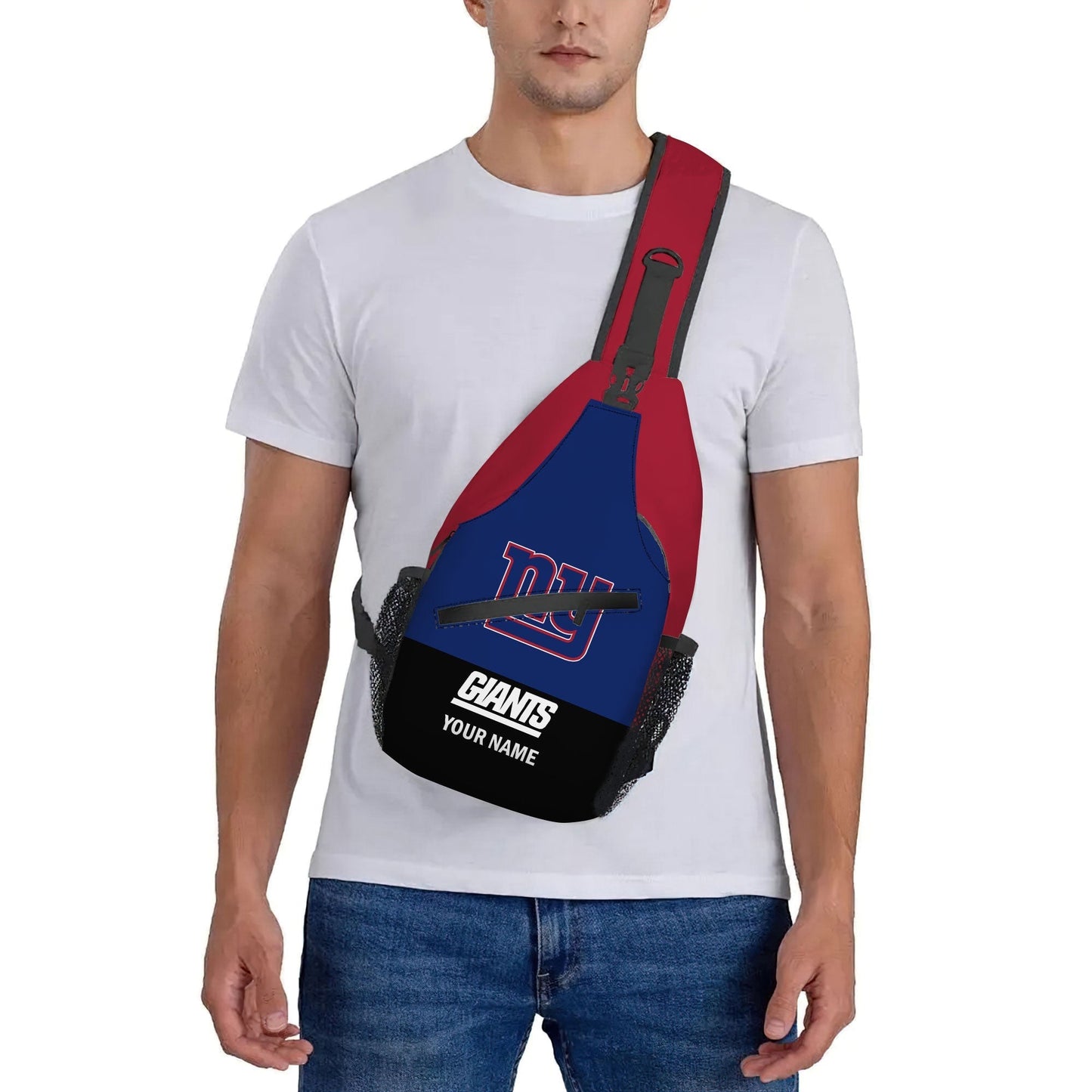 LIMITED EDITION - NEW CUSTOMIZED NFL32 NYG NEW YORK GIANTS SLING BAG