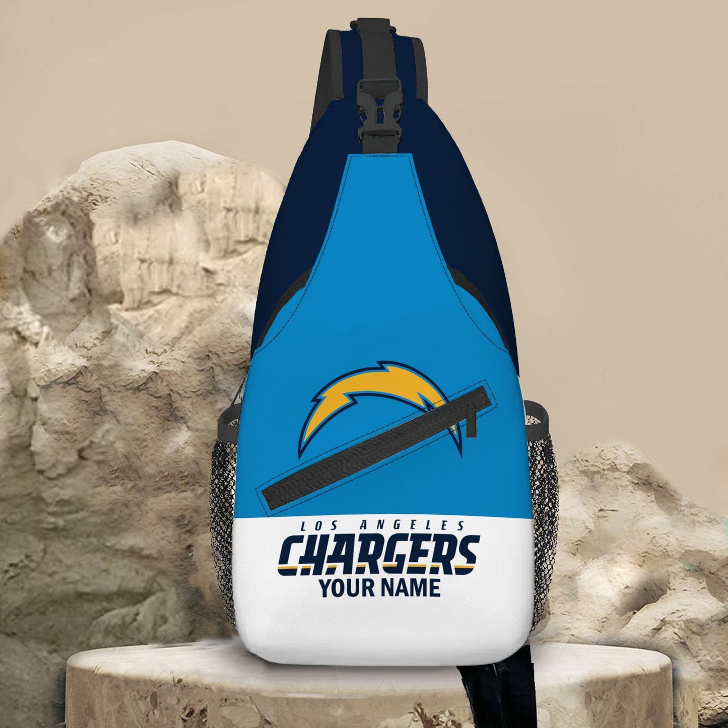 LIMITED EDITION - NEW CUSTOMIZED NFL09 LAC LOS ANGELES CHARGERS SLING BAG