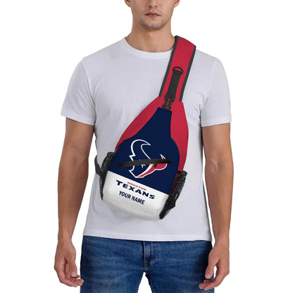 LIMITED EDITION - NEW CUSTOMIZED NFL15 HTT HOUSTON TEXANS SLING BAG