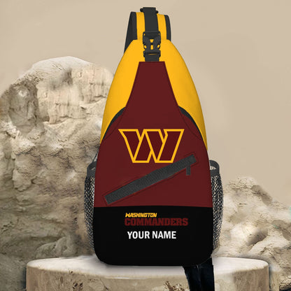 LIMITED EDITION - NEW CUSTOMIZED NFL12 WTC WASHINGTON COMMANDERS SLING BAG