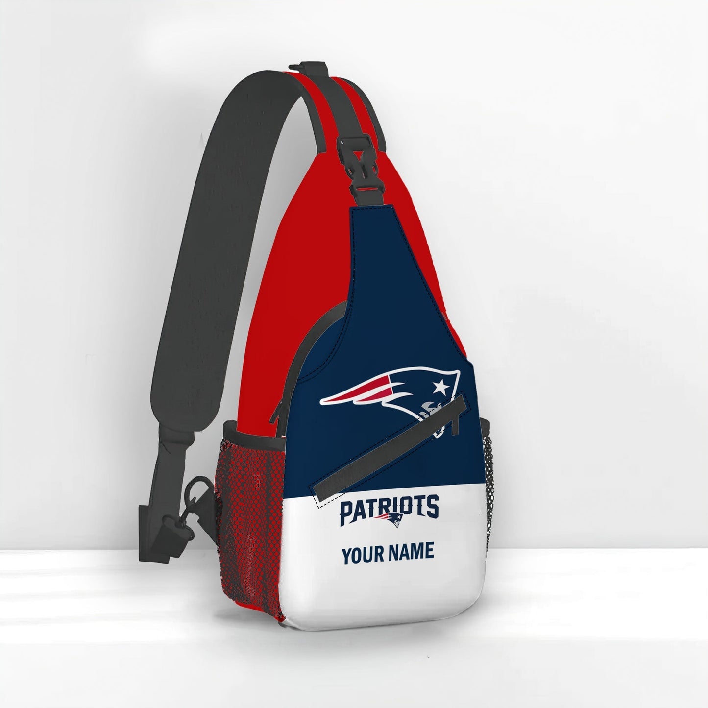 LIMITED EDITION - NEW CUSTOMIZED NFL27 NEP NEW ENGLAND PATRIOTS SLING BAG