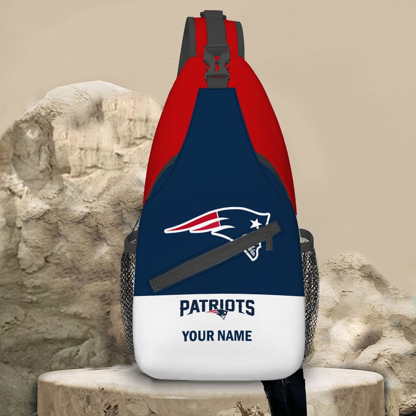LIMITED EDITION - NEW CUSTOMIZED NFL27 NEP NEW ENGLAND PATRIOTS SLING BAG