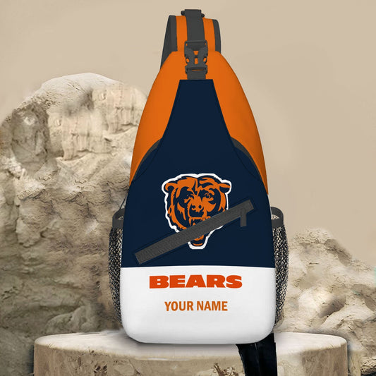 LIMITED EDITION - NEW CUSTOMIZED NFL26 CCB CHICAGO BEARS SLING BAG