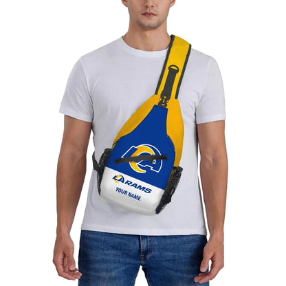 LIMITED EDITION - NEW CUSTOMIZED NFL22 LAR LOS ANGELES RAMS SLING BAG
