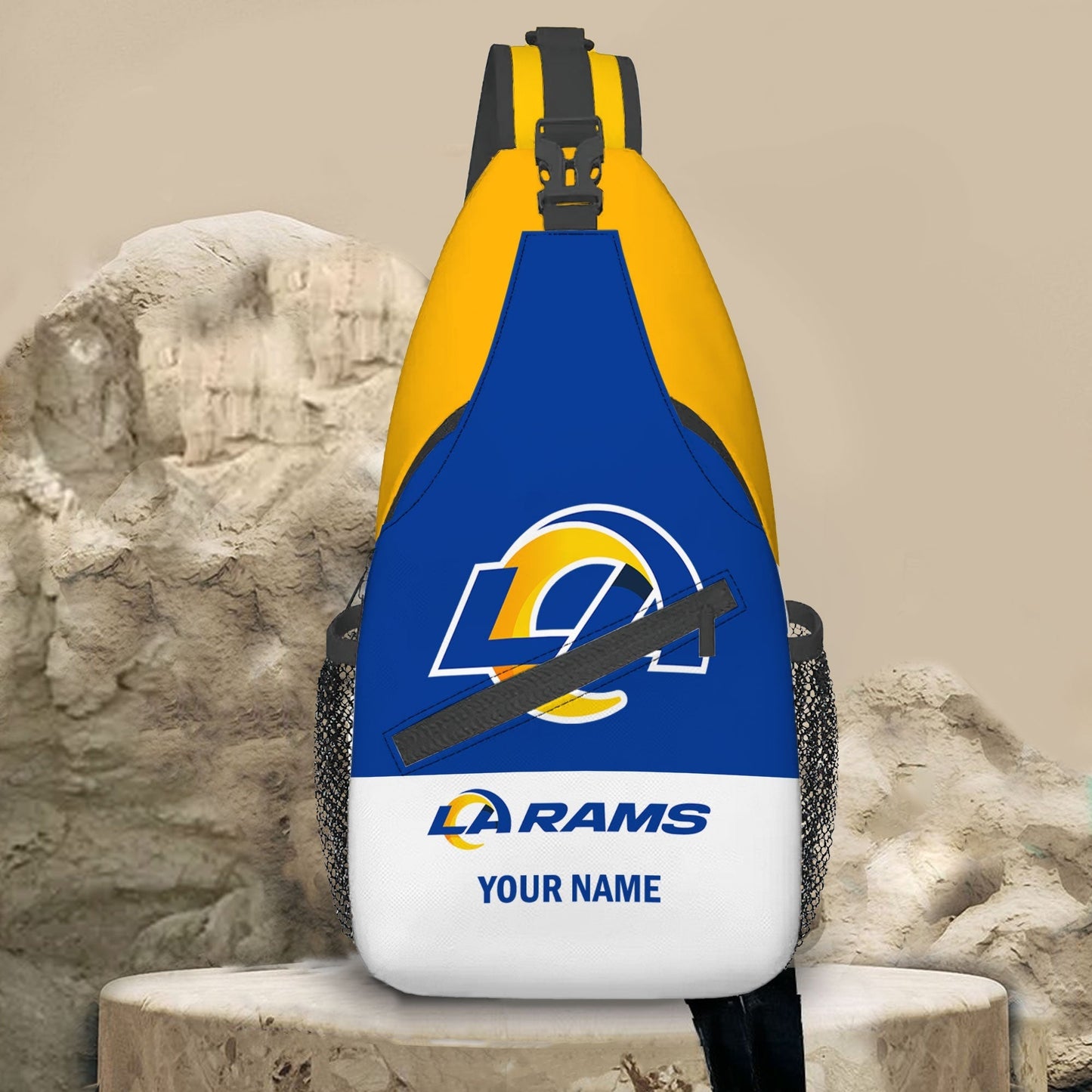 LIMITED EDITION - NEW CUSTOMIZED NFL22 LAR LOS ANGELES RAMS SLING BAG
