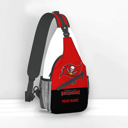 LIMITED EDITION - NEW CUSTOMIZED NFL10 TBB TAMPA BAY BUCCANEERS SLING BAG