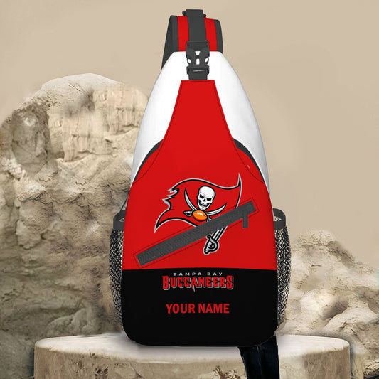 LIMITED EDITION - NEW CUSTOMIZED NFL10 TBB TAMPA BAY BUCCANEERS SLING BAG