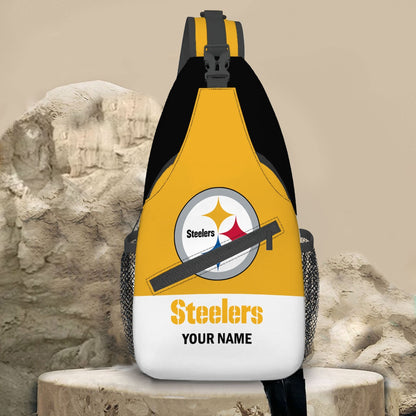 LIMITED EDITION - NEW CUSTOMIZED NFL14 PSB PITTSBURGH STEELERS SLING BAG