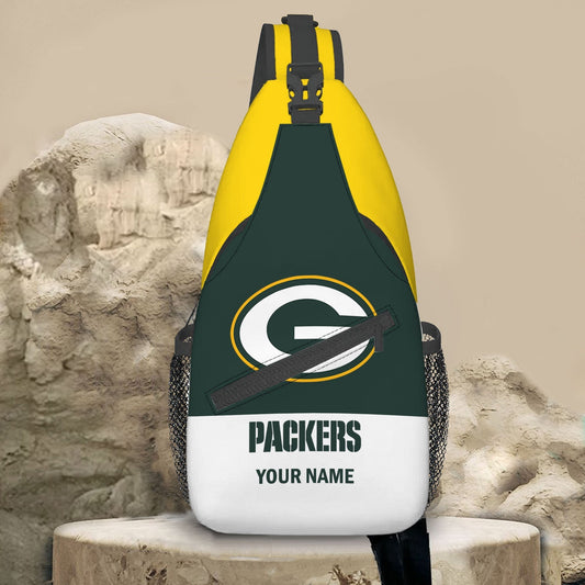 LIMITED EDITION - NEW CUSTOMIZED NFL08 GBP GREEN BAY PACKERS SLING BAG