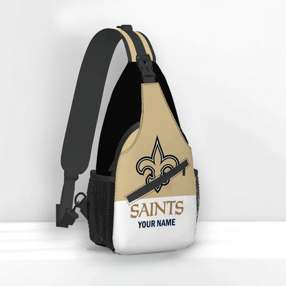 LIMITED EDITION - NEW CUSTOMIZED NFL24 NOS NEW ORLEANS SAINTS SLING BAG