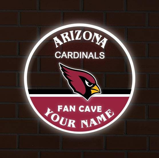 LIMITED EDITION - NEW CUSTOMIZED NFL20 ARC ARIZONA CARDINALS LED LIGHT WALL DECOR