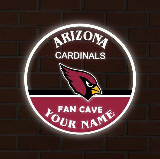 LIMITED EDITION - NEW CUSTOMIZED NFL20 ARC ARIZONA CARDINALS LED LIGHT WALL DECOR