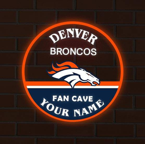 LIMITED EDITION - NEW CUSTOMIZED NFL13 DVB DENVER BRONCOS LED LIGHT WALL DECOR