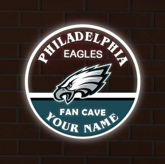 LIMITED EDITION - NEW CUSTOMIZED NFL02 PPE PHILADELPHIA EAGLES LED LIGHT WALL DECOR