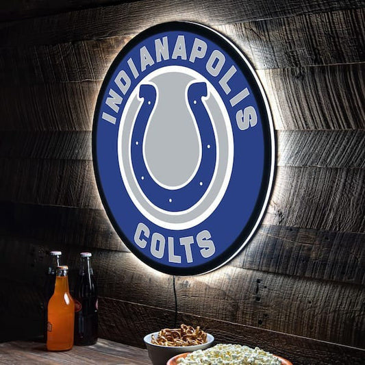 LIMITED EDITION - NEW PREMIUM NFL17 IDC INDIANAPOLIS COLTS LED LIGHT WALL DECOR