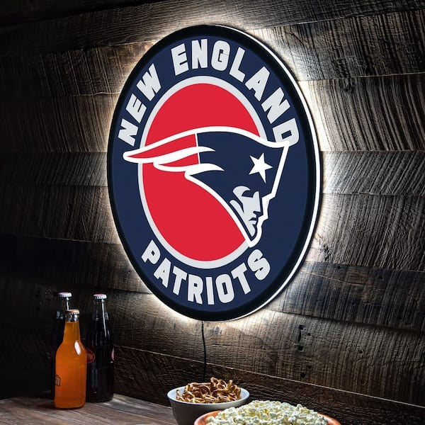 LIMITED EDITION - NEW PREMIUM NFL27 NEP NEW ENGLAND PATRIOTS LED LIGHT WALL DECOR