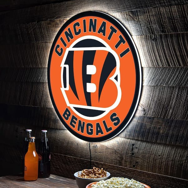 LIMITED EDITION - NEW PREMIUM NFL16 CCB CINCINNATI BENGALS LED LIGHT WALL DECOR