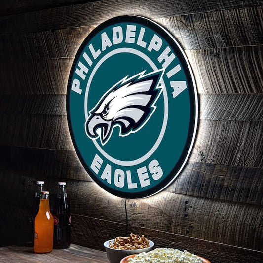LIMITED EDITION - NEW PREMIUM NFL02 PPE PHILADELPHIA EAGLES LED LIGHT WALL DECOR
