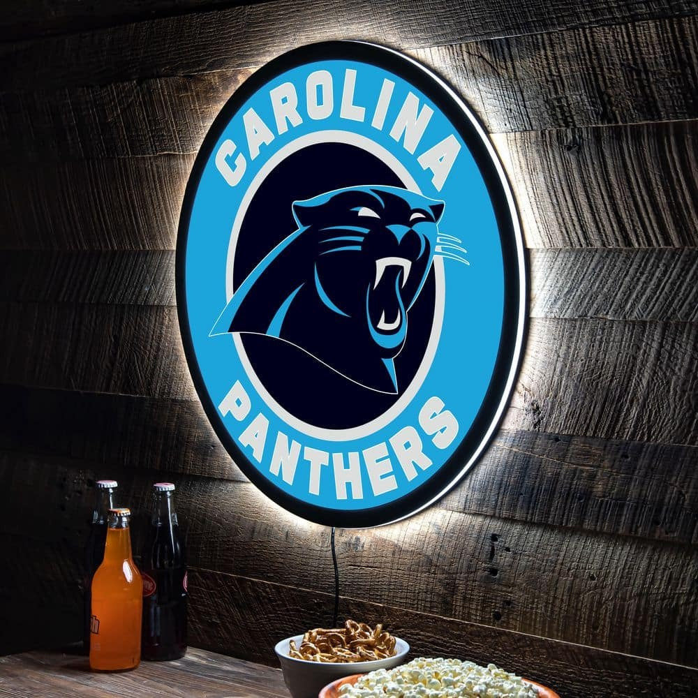 LIMITED EDITION - NEW PREMIUM NFL23 CLP CAROLINA PANTHERS LED LIGHT WALL DECOR
