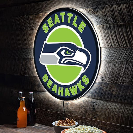 LIMITED EDITION - NEW PREMIUM NFL06 SSH SEATTLE SEAHAWKS LED LIGHT WALL DECOR