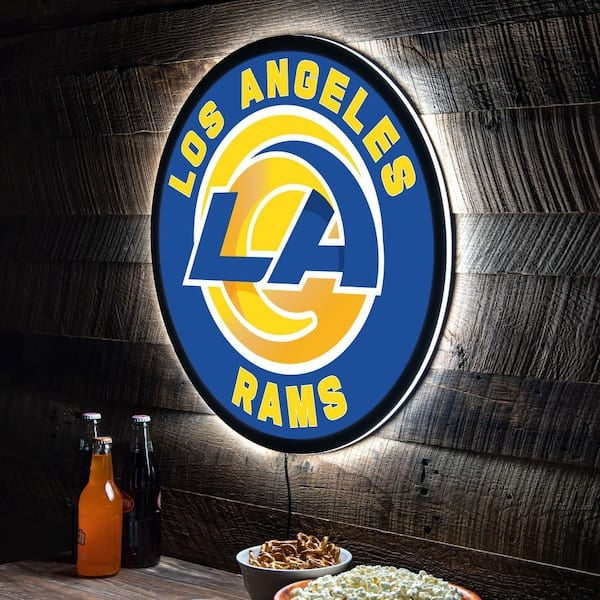 LIMITED EDITION - NEW PREMIUM NFL22 LAR LOS ANGELES RAMS LED LIGHT WALL DECOR