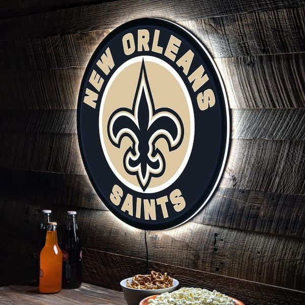 LIMITED EDITION - NEW PREMIUM NFL24 NOS NEW ORLEANS SAINTS LED LIGHT WALL DECOR