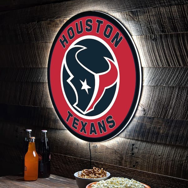 LIMITED EDITION - NEW PREMIUM NFL15 HTT HOUSTON TEXANS LED LIGHT WALL DECOR