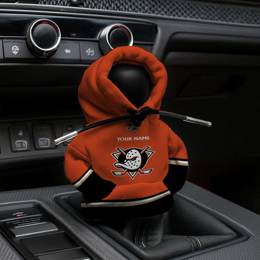 LIMITED EDITION - NEW CUSTOMIZED NHL09 AHD ANAHEIM DUCKS AUTOMOTIVE HOODIE SHIFT KNOB COVER