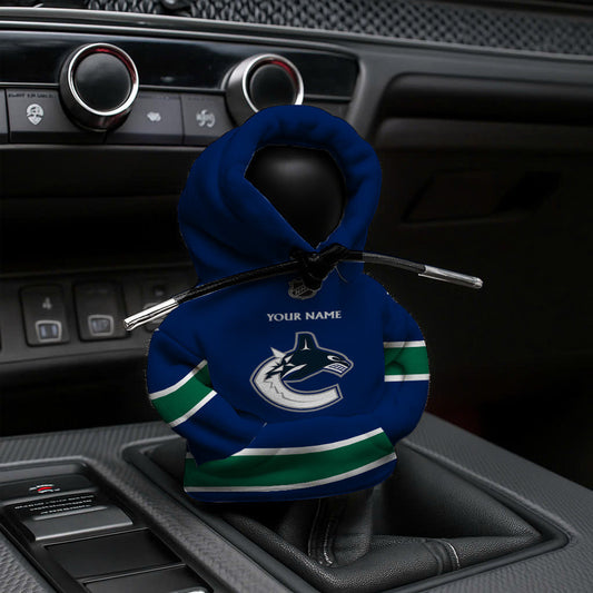 LIMITED EDITION - NEW CUSTOMIZED NHL19 VCC VANCOUVER CANUCKS AUTOMOTIVE HOODIE SHIFT KNOB COVER