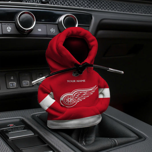 LIMITED EDITION - NEW CUSTOMIZED NHL22 DRW DETROIT RED WINGS AUTOMOTIVE HOODIE SHIFT KNOB COVER