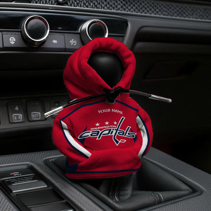 LIMITED EDITION - NEW CUSTOMIZED NHL10 WCP WASHINGTON CAPITALS AUTOMOTIVE HOODIE SHIFT KNOB COVER