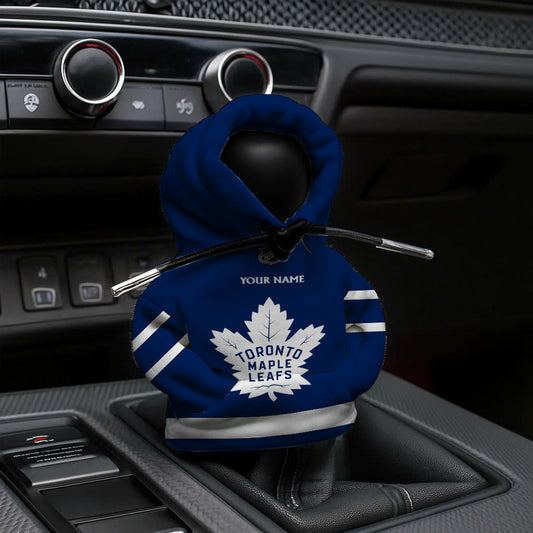 LIMITED EDITION - NEW CUSTOMIZED NHL23 TML TORONTO MAPLE LEAFS AUTOMOTIVE HOODIE SHIFT KNOB COVER